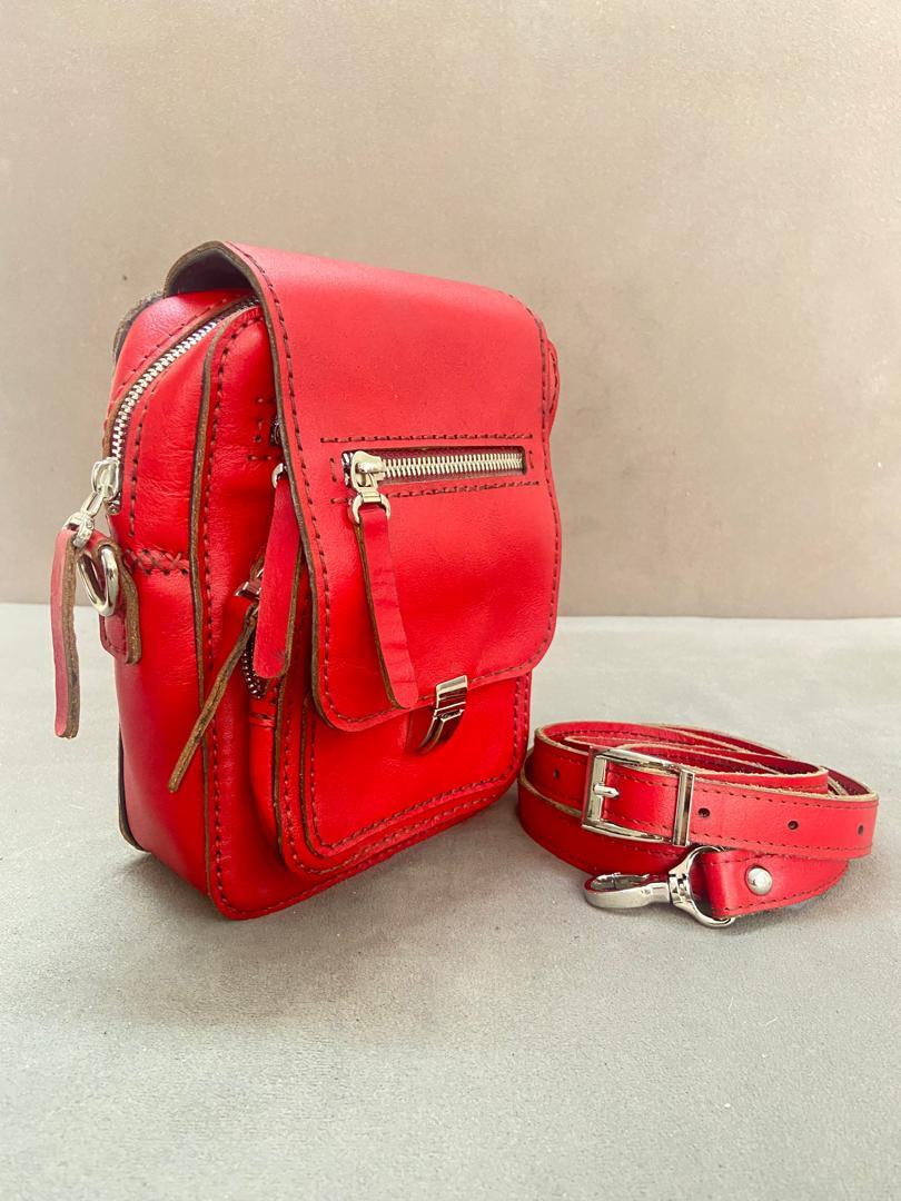  کیف دوشی اسپرت چرم طبیعی مدل 599 