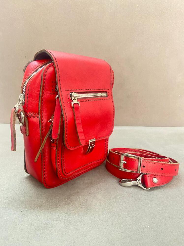 کیف دوشی اسپرت چرم طبیعی مدل 599