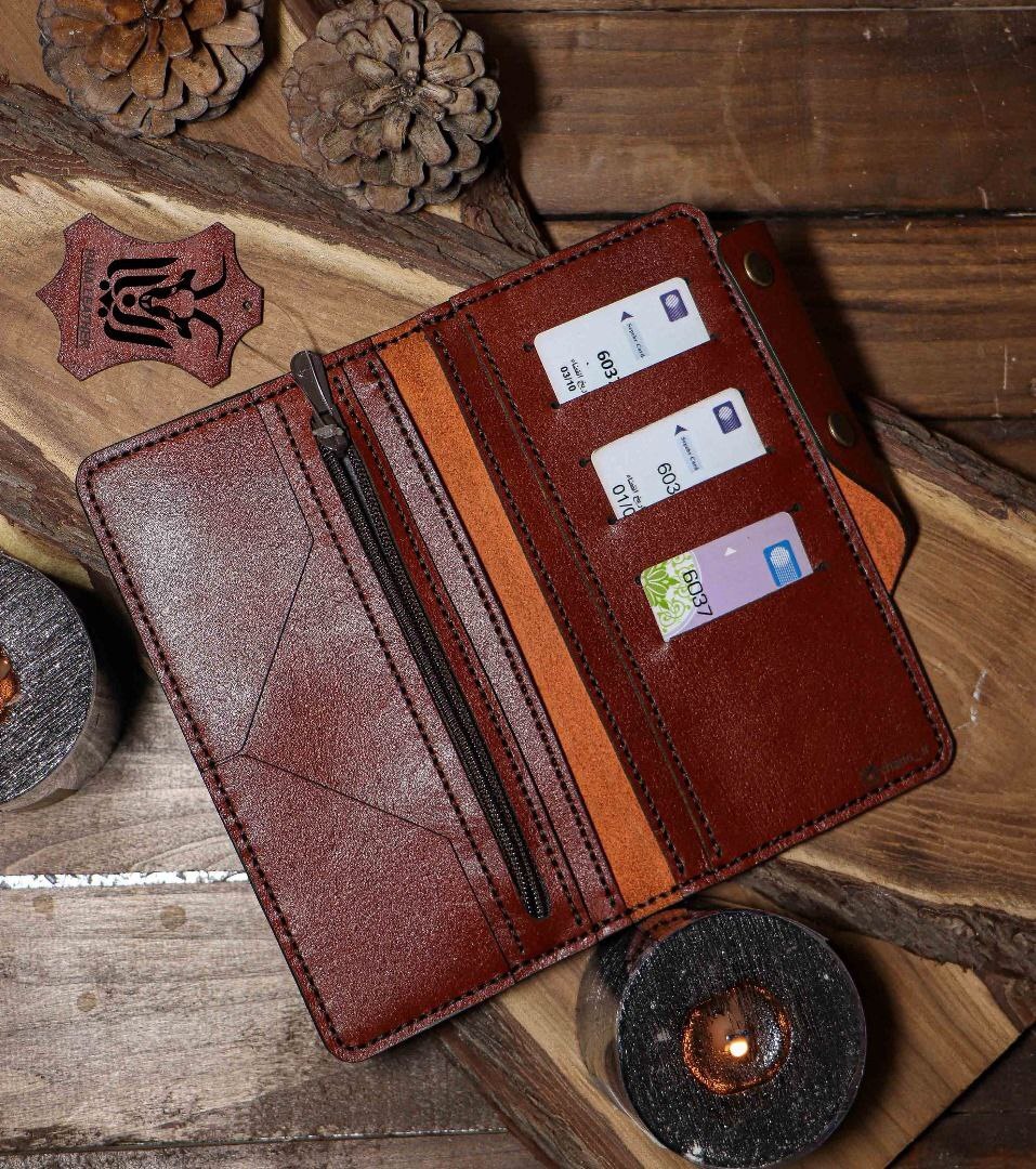  کیف پالتویی چرم طبیعی درب‌دار مدل 406 